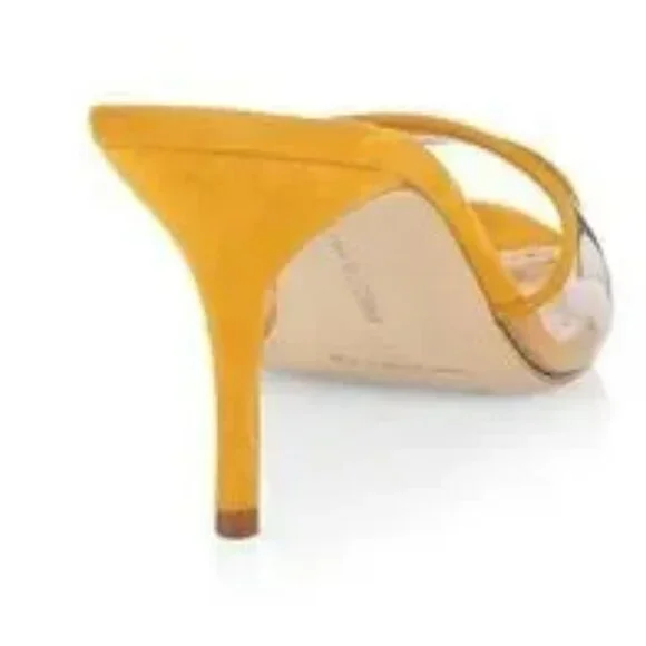 MANOLO BLAHNIK SUEDE MULES, SIZE 6 HAS ORIGINAL BOX & DUST BAG - Picture 6 of 7